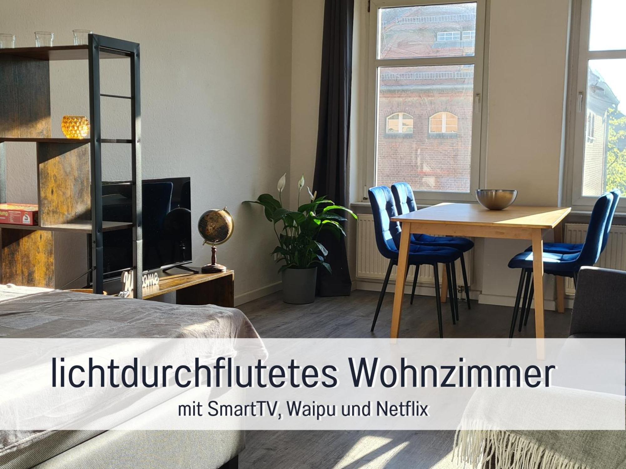 Lichtdurchflutete Moderne Stadtwohnung, Kueche, Waschtrockner, Smarttv ブランデンブルク エクステリア 写真